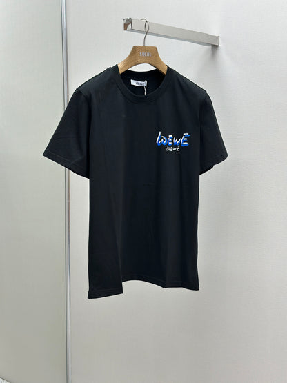 LOE*W  Patterned cotton T-shirt