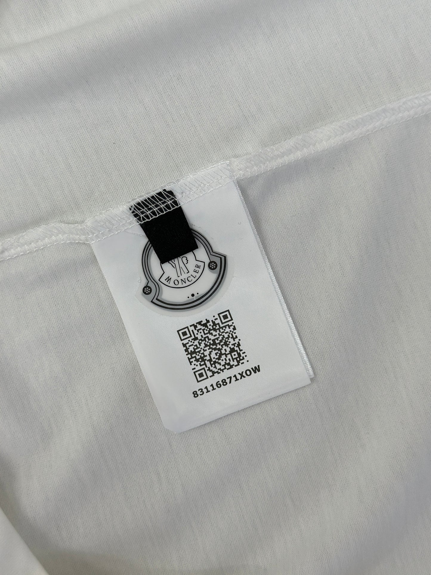MONCL*  Blurred Logo Cotton T-Shirt