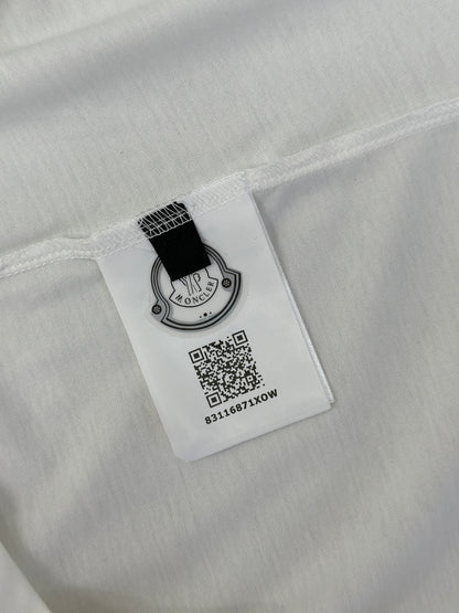 MONCL*  Blurred Logo Cotton T-Shirt