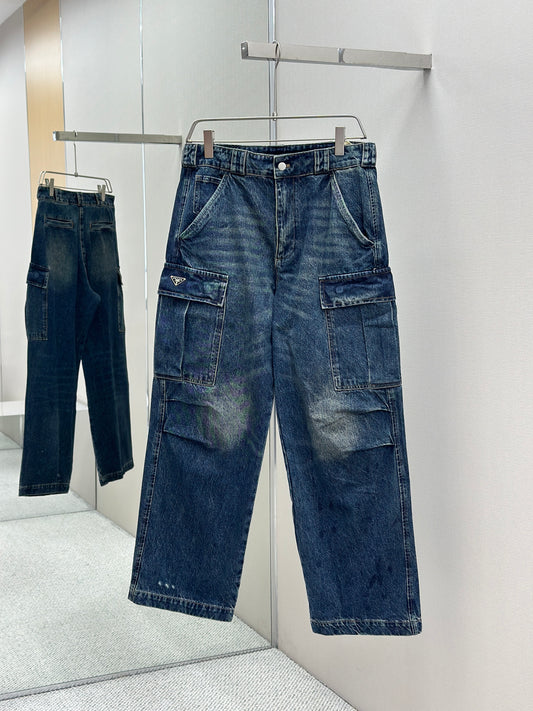 PRA* Denim cargo jeans