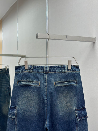 PRA* Denim cargo jeans