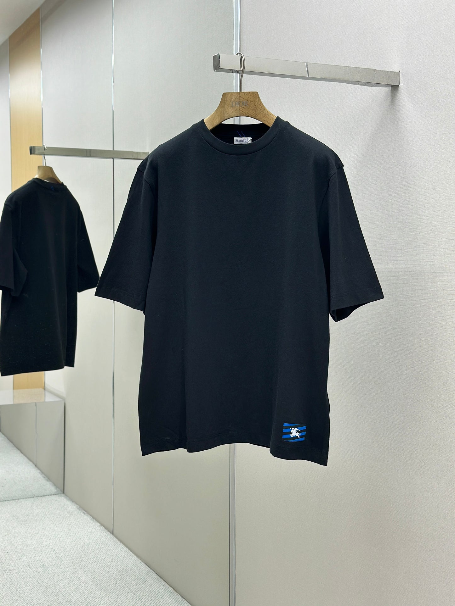 BURB* Check Label Cotton T-shirt