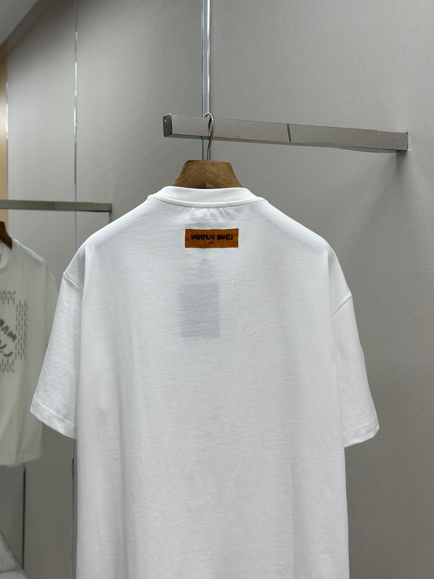LOUI*V  Embroidered Signature Cotton T-Shirt