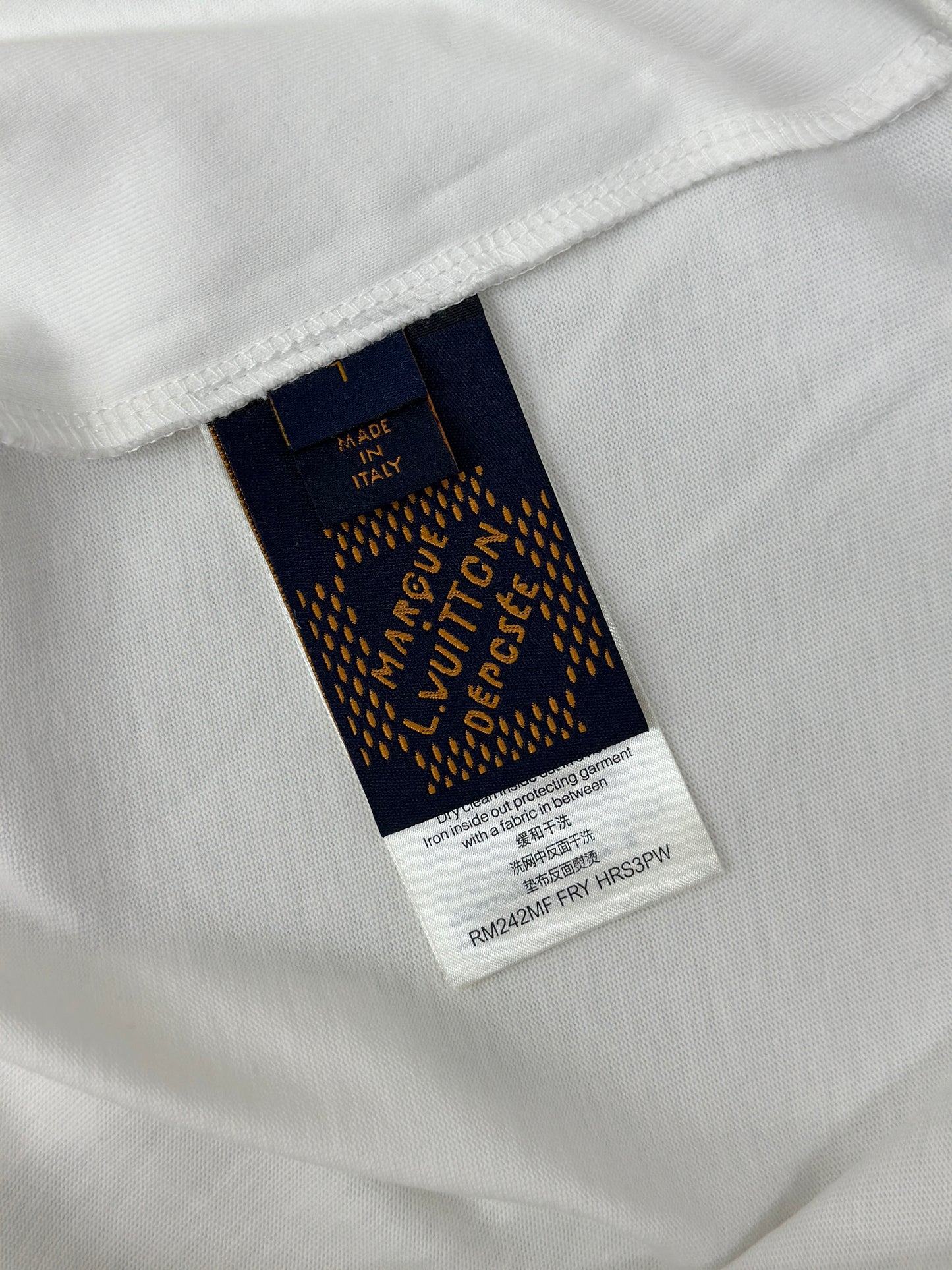 LOUI*V  Embroidered Signature Cotton T-Shirt