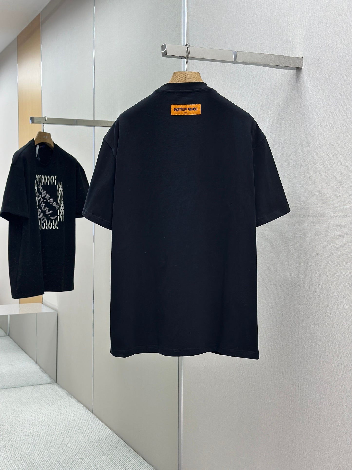 LOUI*V  Embroidered Signature Cotton T-Shirt