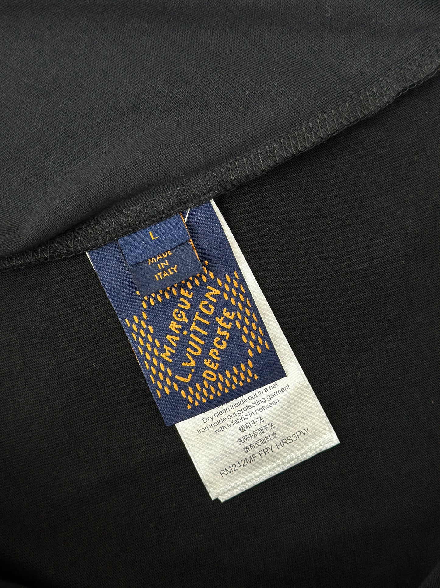 LOUI*V  Embroidered Signature Cotton T-Shirt