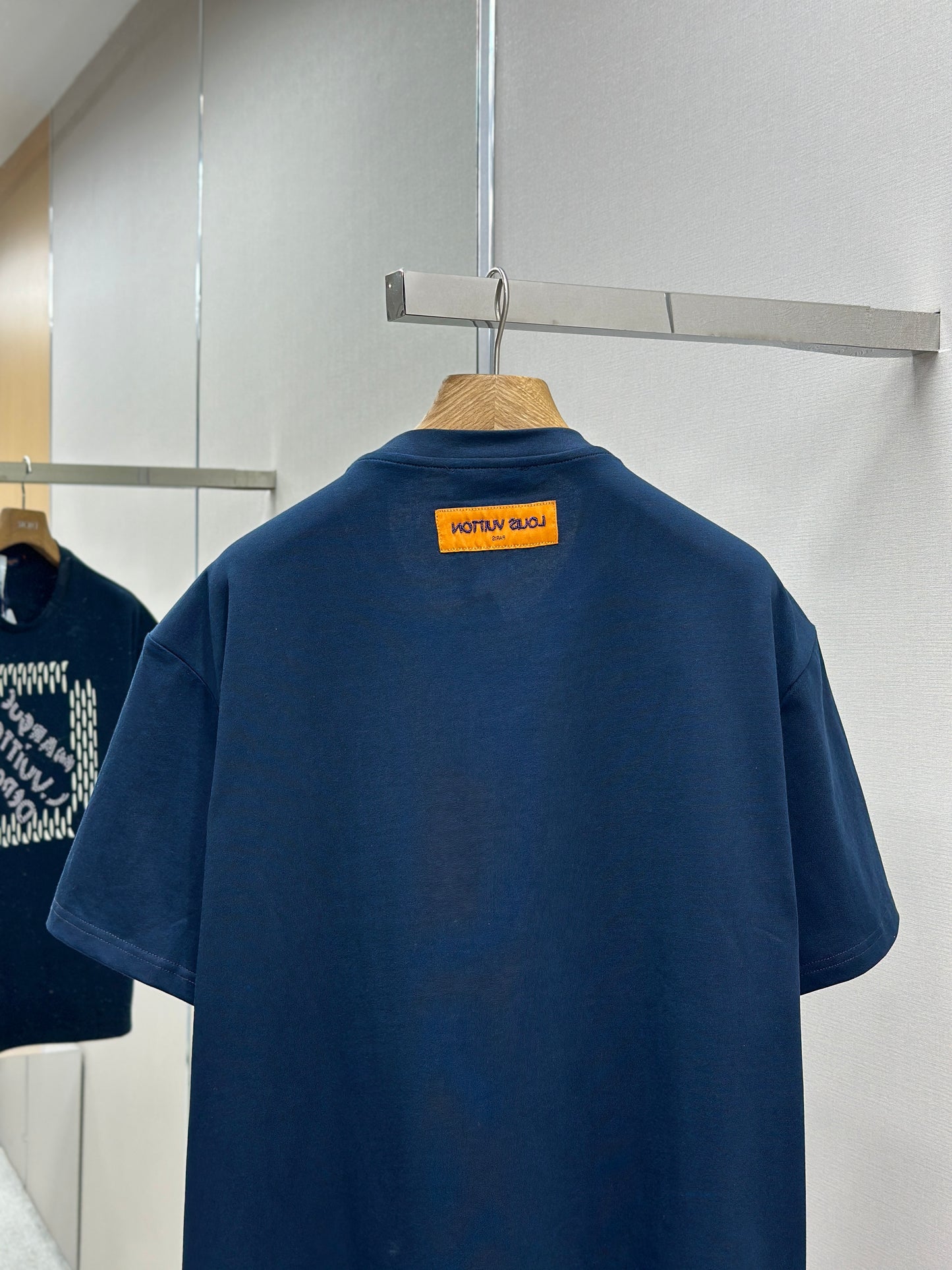 LOUI*V  Embroidered Signature Cotton T-Shirt