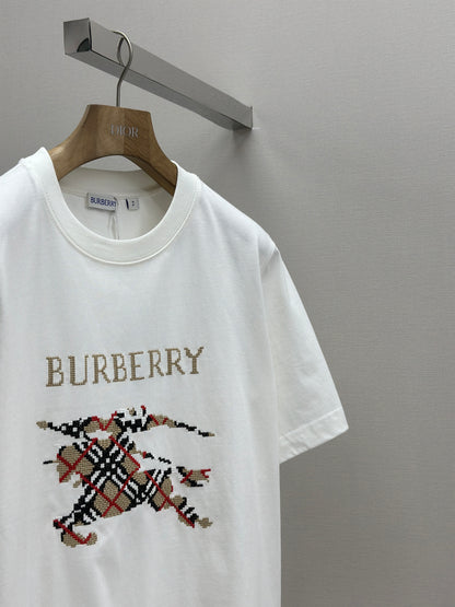BURB* Cross Stitch EKD Cotton T-shirt