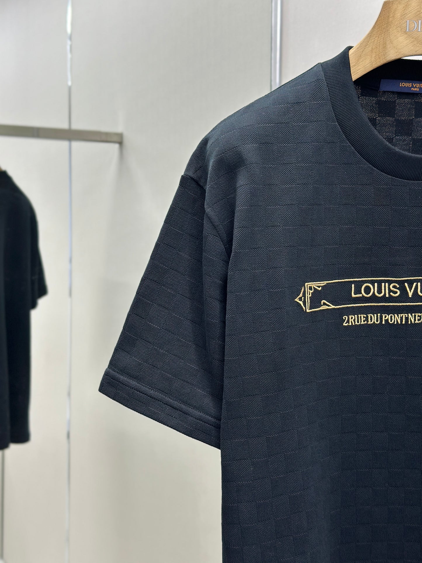 LOUI*V  damier Cotton piqué T-shirt