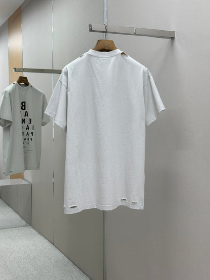 BALENC* Optical T-shirt Oversized in Black/white