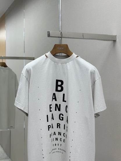 BALENC* Optical T-shirt Oversized in Black/white