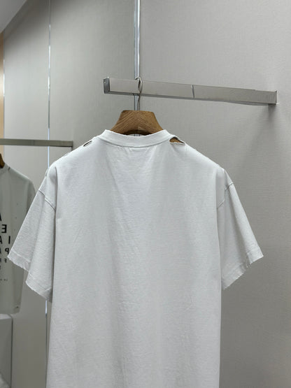 BALENC* Optical T-shirt Oversized in Black/white