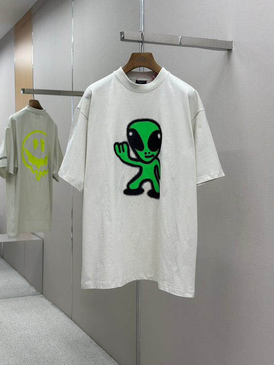 BALENC* High There + Dripley T-shirt Medium Fit in Dirty White