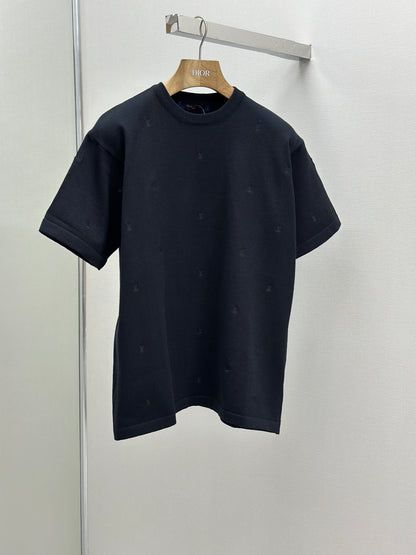 LOUI*V Blason Embroidered Short-Sleeved Crewneck
