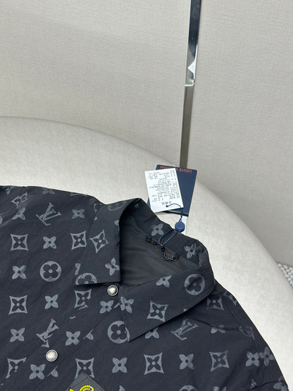 LOUI*V Monogram Moire Jacquard Silk Overshirt