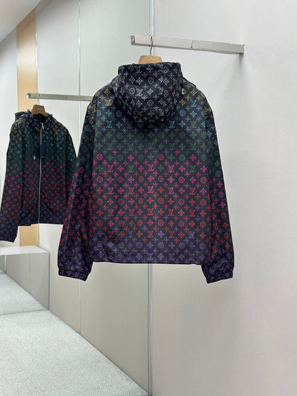 LOUI*V Monogram Flowers Gradient Printed Windbreaker