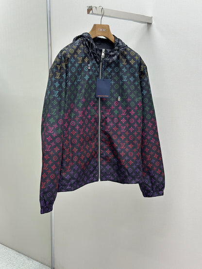 LOUI*V Monogram Flowers Gradient Printed Windbreaker