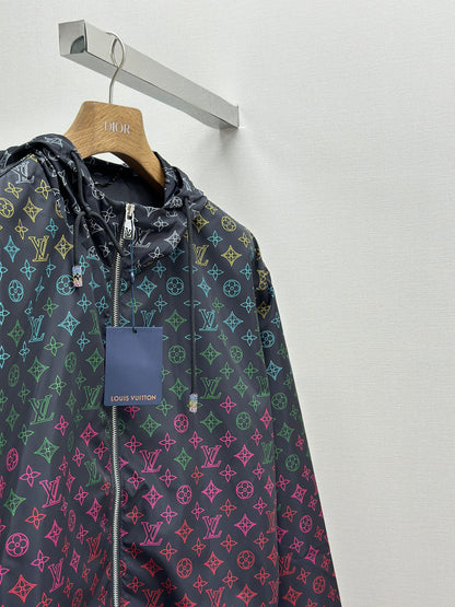 LOUI*V Monogram Flowers Gradient Printed Windbreaker