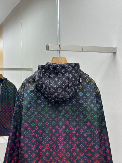LOUI*V Monogram Flowers Gradient Printed Windbreaker