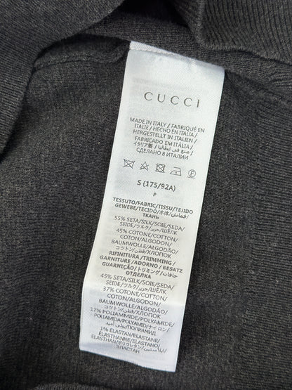 GUC* Silk cotton polo shirt with Web