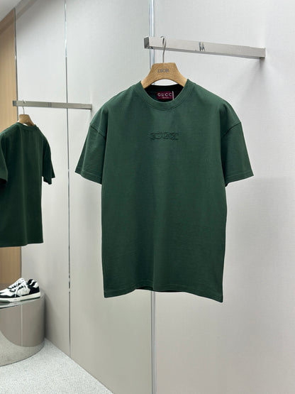 GUC* Embroidered cotton jersey T-shirt