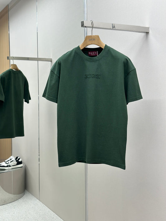GUC* Embroidered cotton jersey T-shirt