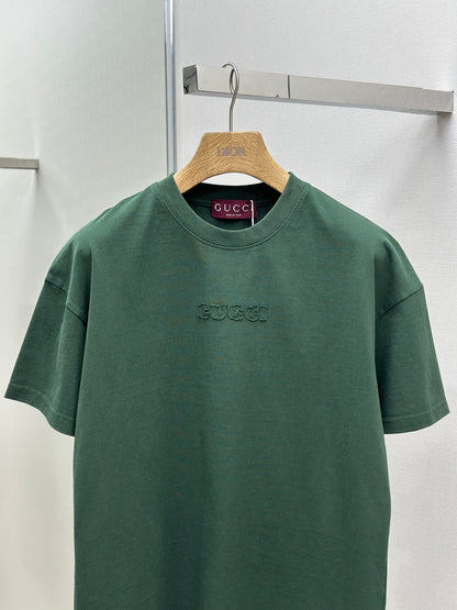 GUC* Embroidered cotton jersey T-shirt