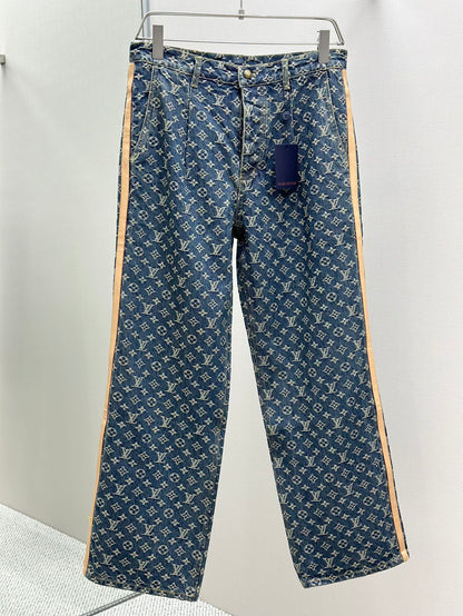 LOUI*V Monogram Denim Tailored Pants