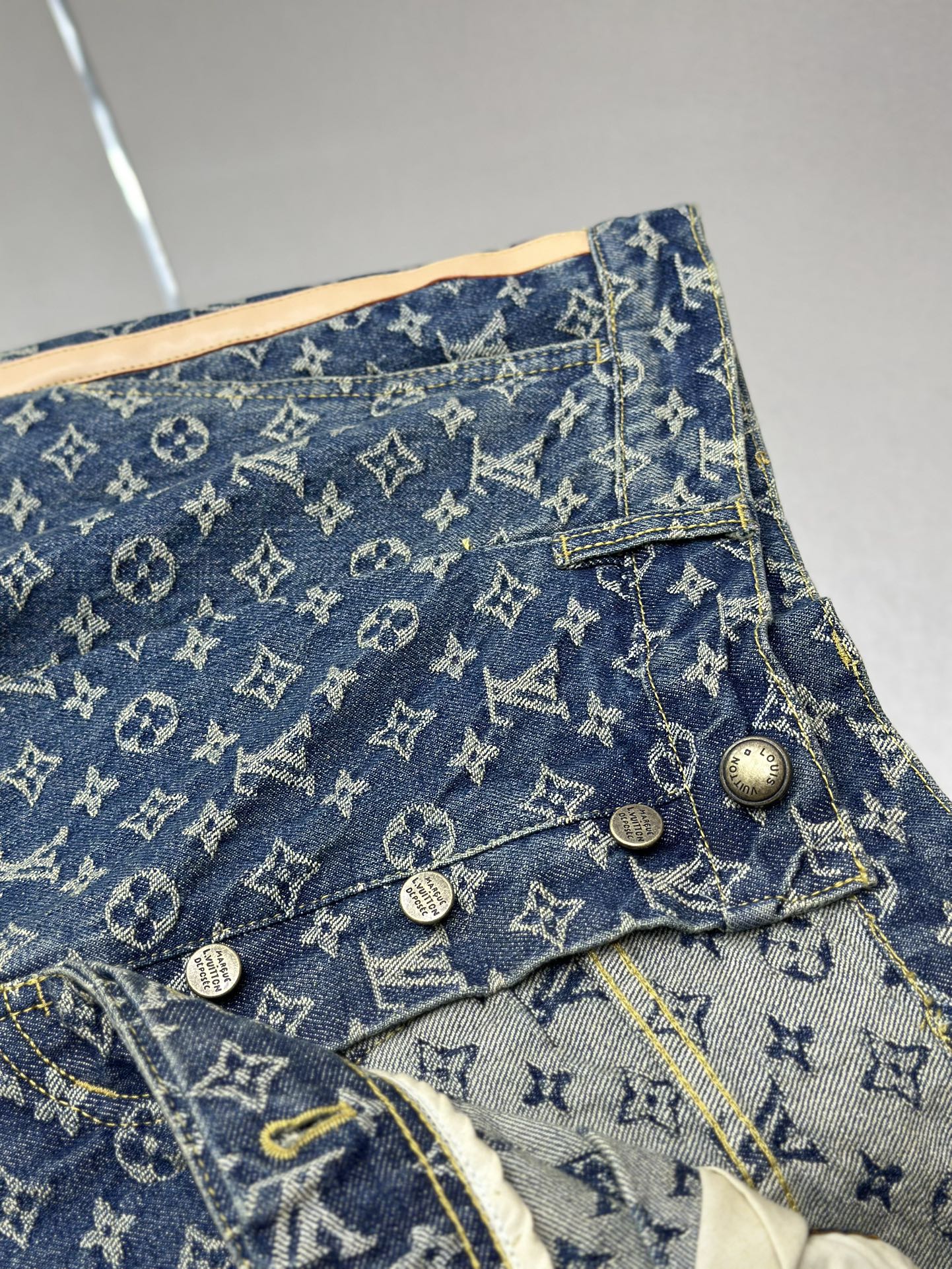 LOUI*V Monogram Denim Tailored Pants