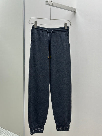 LOUI*V Double Face Knit Wool Travel Pants