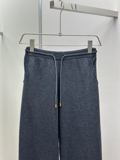 LOUI*V Double Face Knit Wool Travel Pants