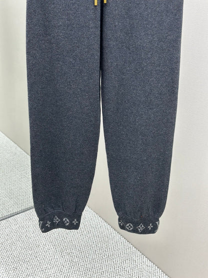 LOUI*V Double Face Knit Wool Travel Pants
