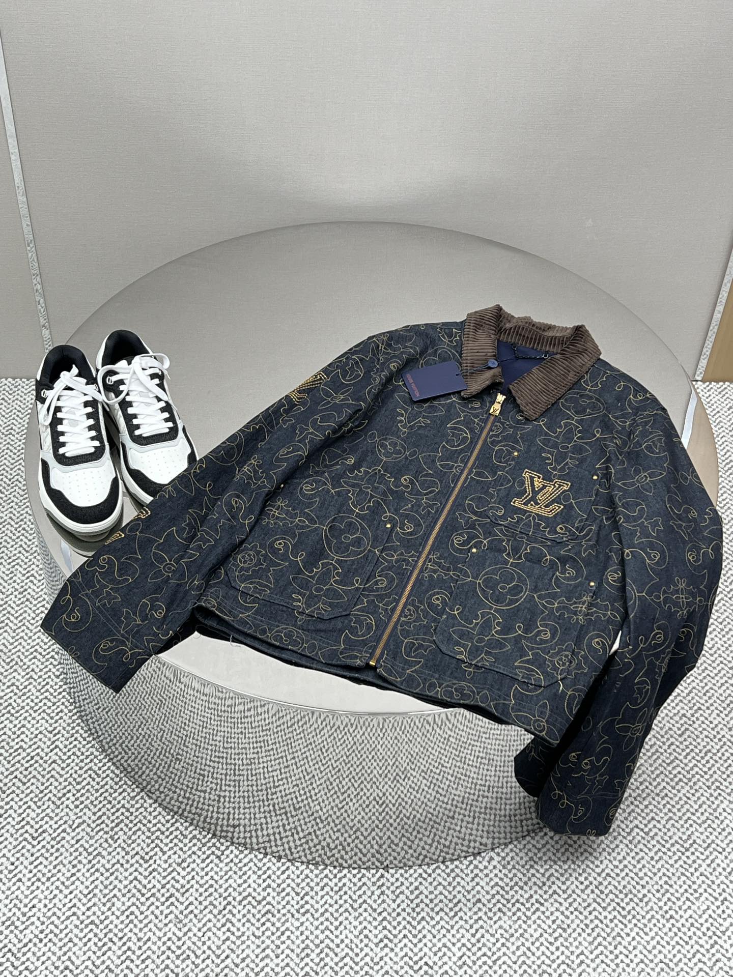 LOUI*V Embroidered Denim Workwear Jacket