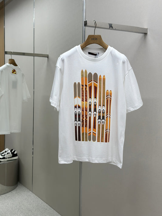 LOUI*V Printed Cotton T-Shirt