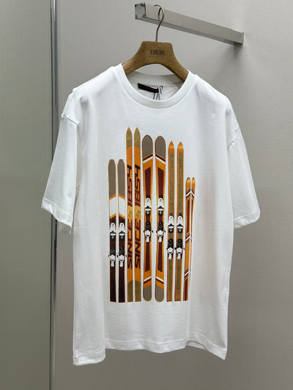 LOUI*V Printed Cotton T-Shirt