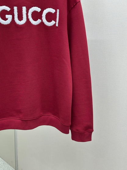 GUC* Cotton jersey hooded sweatshirt with embroidery